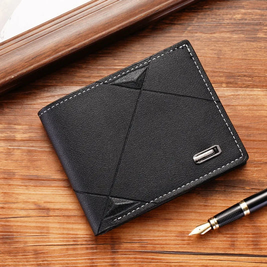 New Men's Wallet Short Multi-Card Coin Purse Fashion Casual Wallet Male Youth