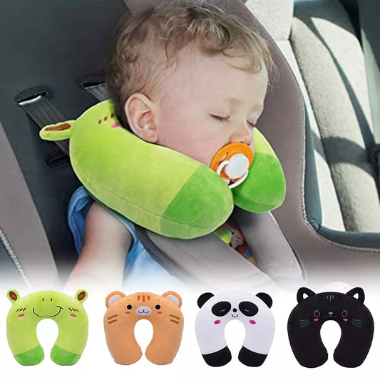 Cartoon Kids U-Shaped Pillow Plush Neck Pillow Car Nap Pillow Lunch Break