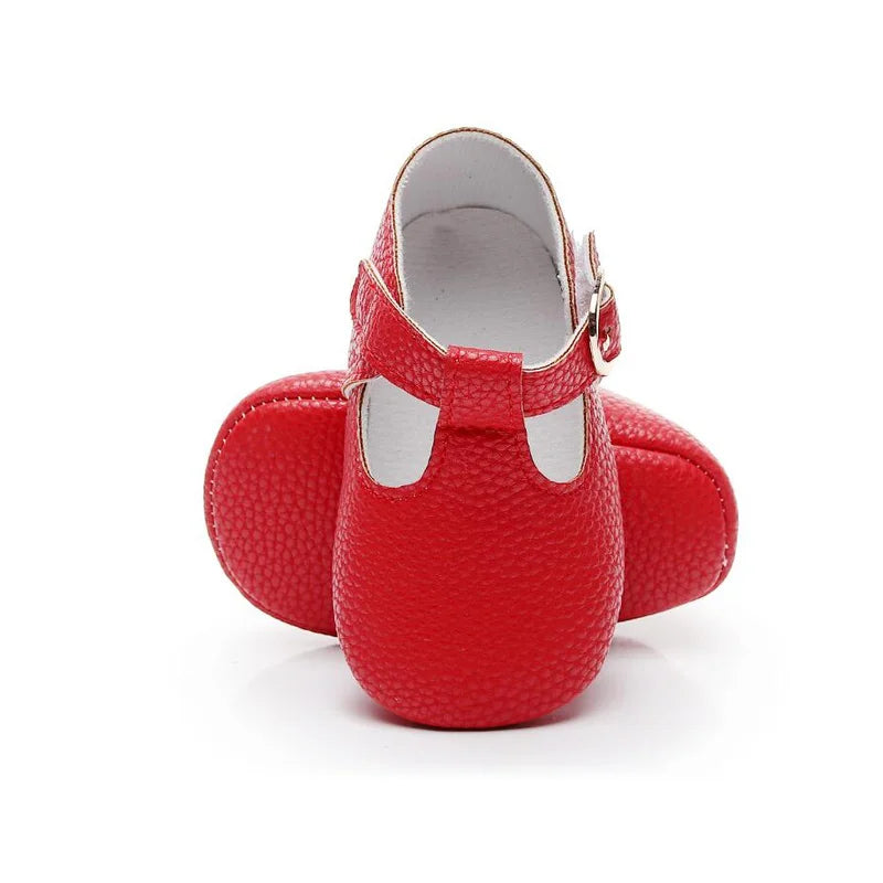 2023 New Arrival Newborn Baby Shoes PU Leather Baby Girl