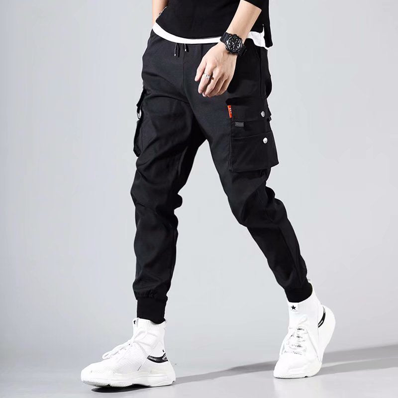 2021 Fall Cargo Pants Multiple Pockets Trousers Men Hip Hop Sports Trouser