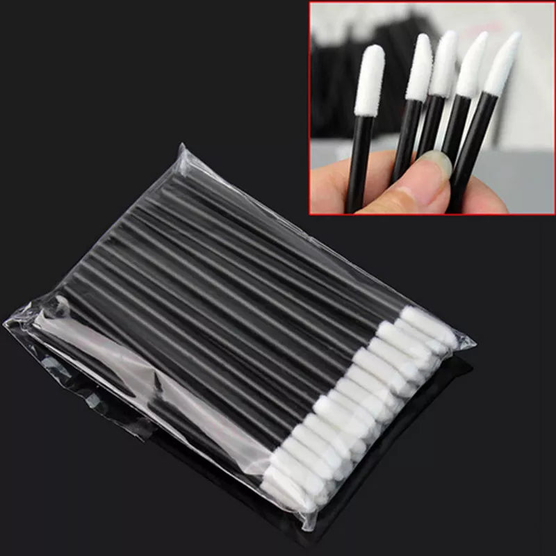 50 Pcs Disposable Lip Brush Eyelash Makeups Brushes Lash Extension Mascara