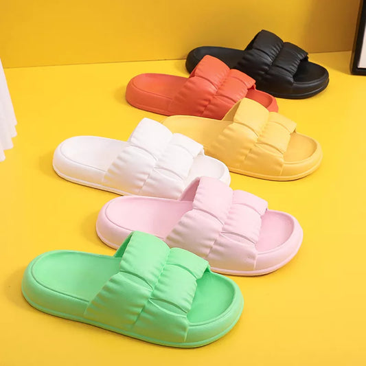 Women's Soft Sole Cloud Slippers Summer Beach Thick Platform Slipper Sandals