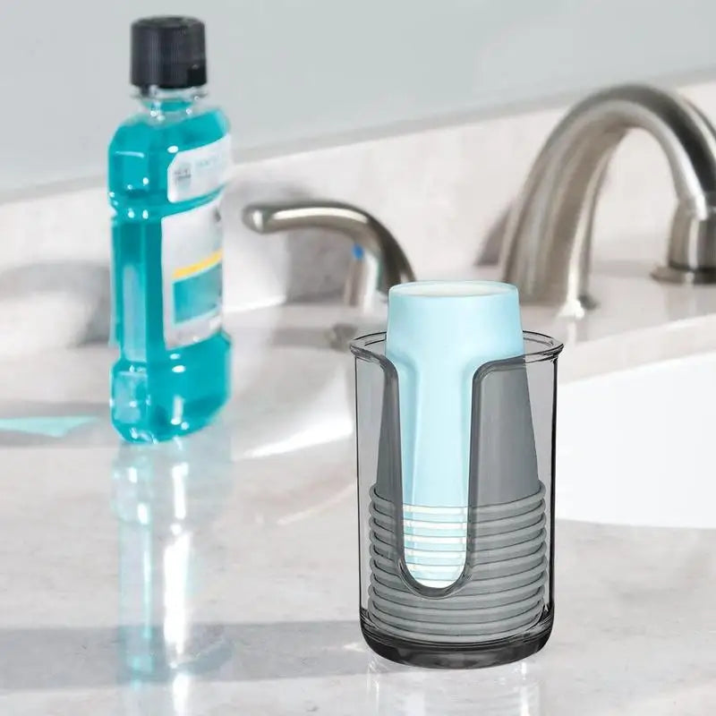 Bathroom Cup Dispenser Holder for Disposable Paper Cup,Mouthwash Cups Holder