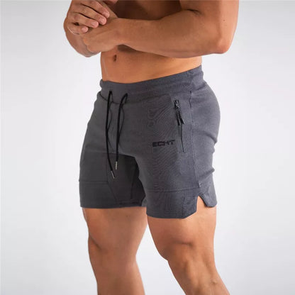 2024 New Men Zip Pocket Fitness Gyms Shorts Mens Summer Running Short Pants