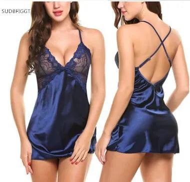 2018 Women Sexy Sleepwear  Ladies Back Out