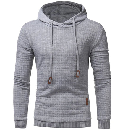 2023 New Hoodies Men Brand Male Plaid Hooded Sweatshirt Mens Hoodie Tracksuit