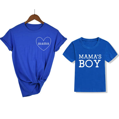 1pc Mommy and Me Shirts Mom and Son Matching Shirts Boy Mom Shirt Mama