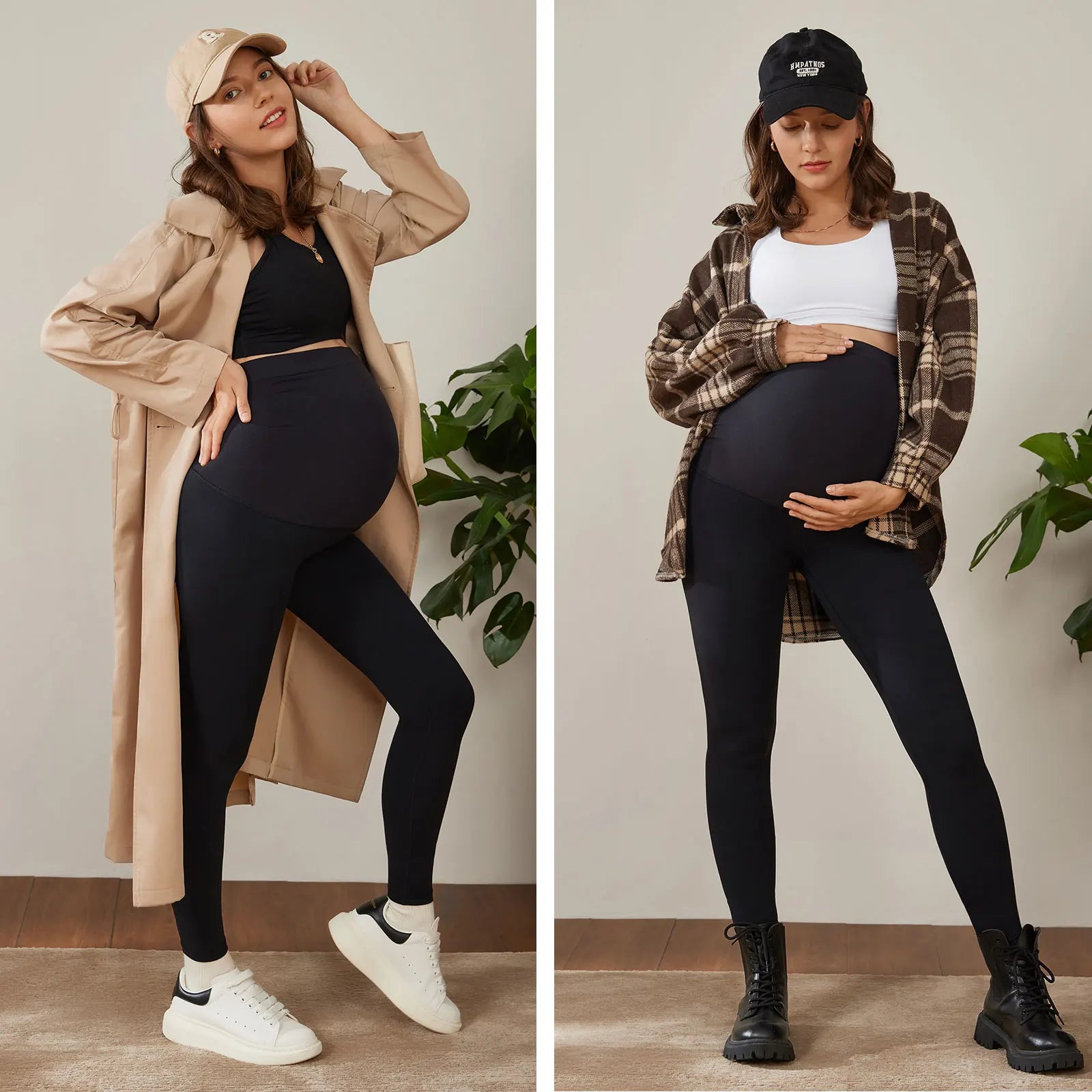 Soft Maternity Leggings Over the Belly Work Pants Women Leggings for Pregnancy