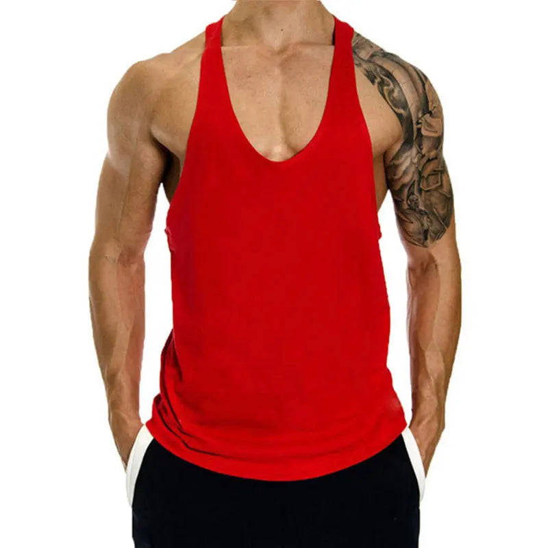 Summer Cotton Sleeveless Shirts Men Tank Top Bodybuilding Shirt Vest