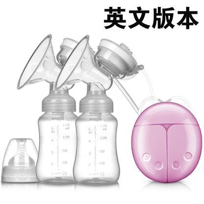 Breast Pumps Powerful Suction USB Electric Breast Pump With Baby Milk Bottle