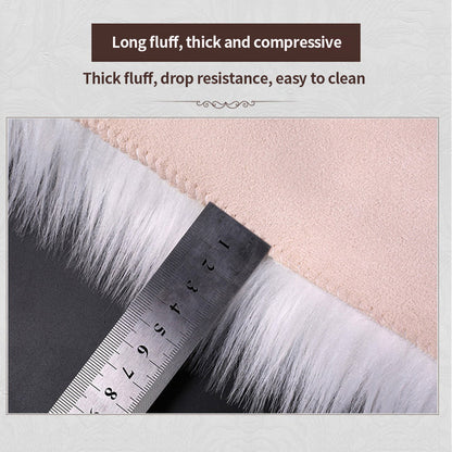 Shag Soft Rug Polyester Doormat 1.97'*1.97' Inch Shaggy Area Rug for Bedroom