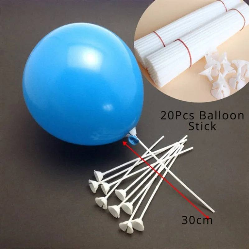 1set 7/10 Tubes Balloon Stand Holder Column Balloons Arch Stick