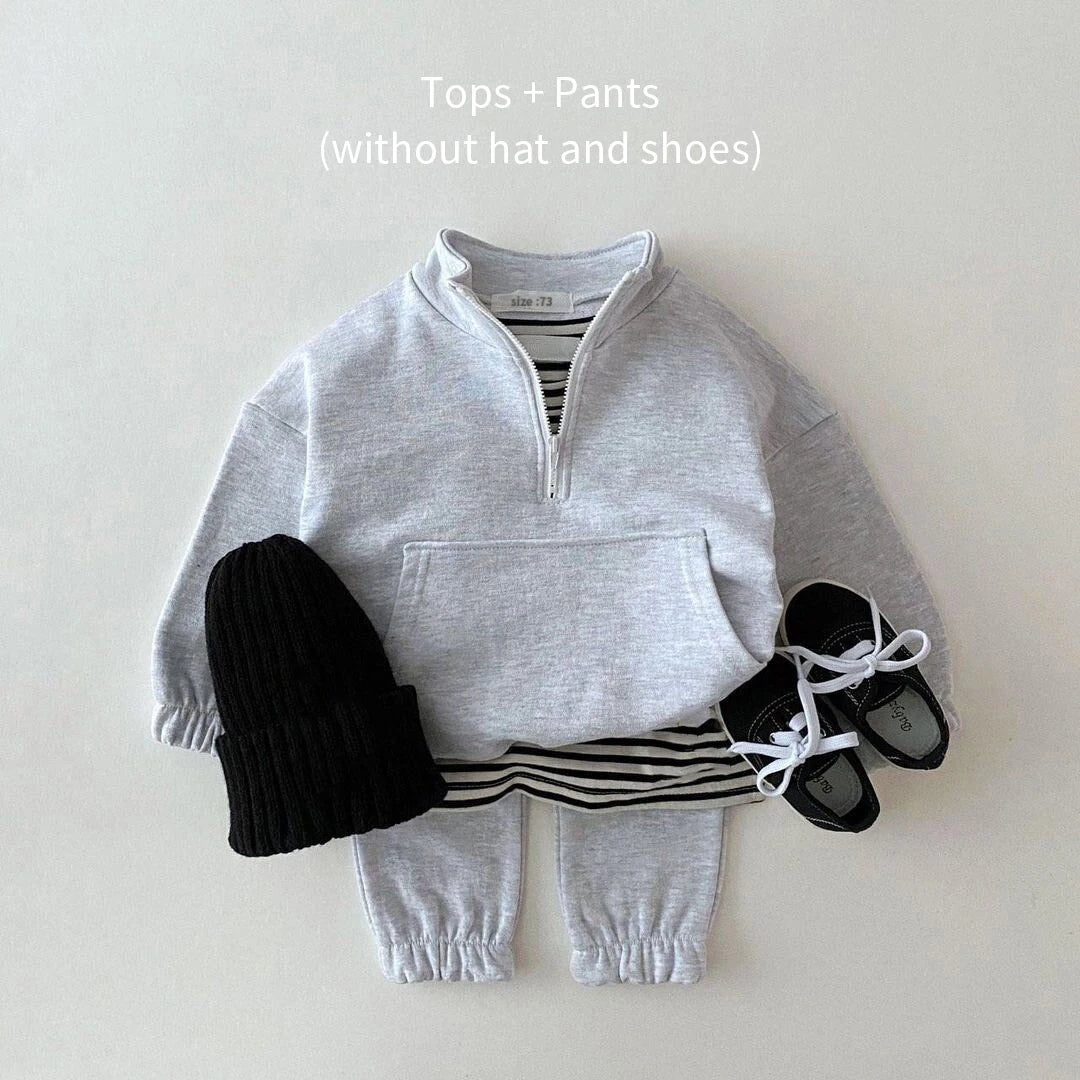 New Spring Autumn Baby Boys Girls Clothes Children Toddler Fashion Costume Kids