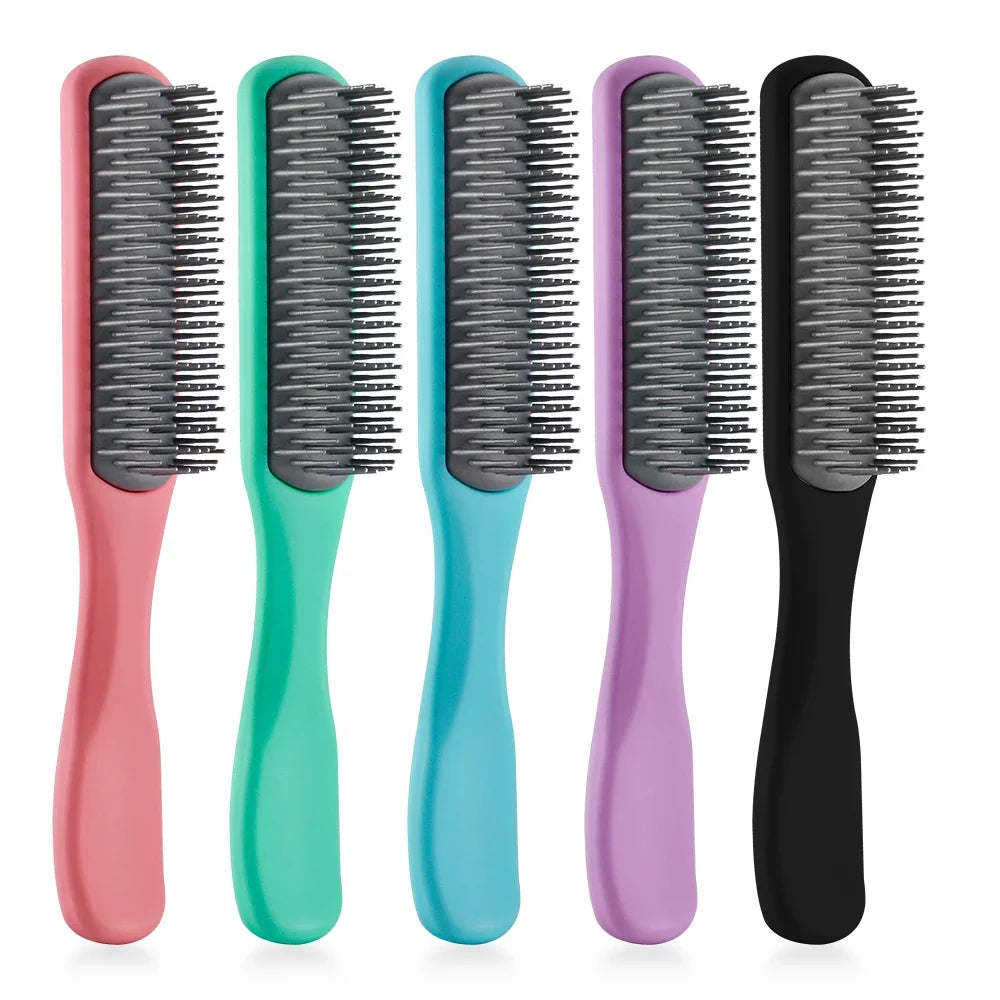 Hair Scalp Massage Comb Nine Row Comb Detangling Hair Brush Barber