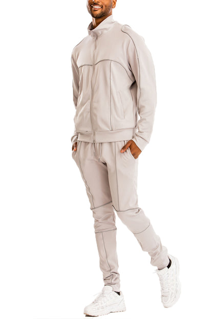 3m Reflective Piping Jacket and Pant Track Suit