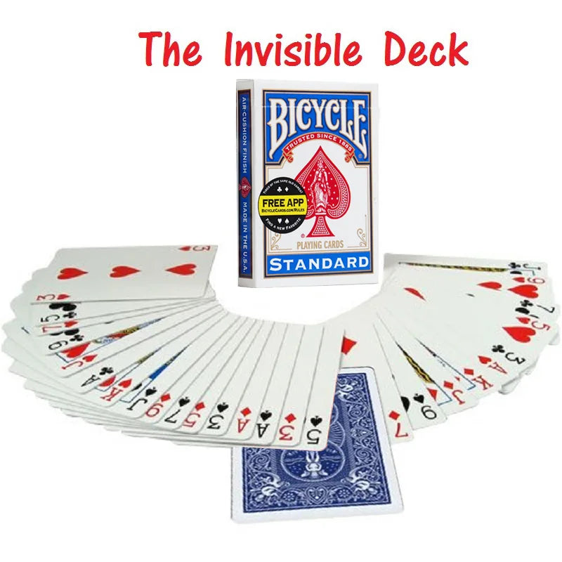 The Invisible Deck Amazing Magic Cards Close Up Street Magic Tricks Stage Magic