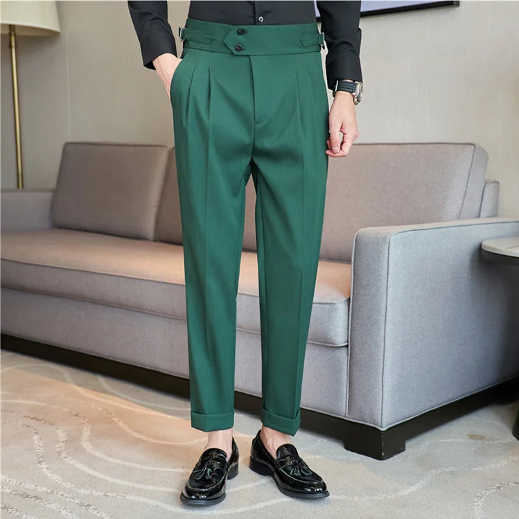 Fall 2022 High Quality Business Casual Draped High-Waist Trousers