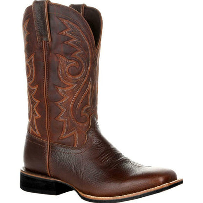 Wholesale Good Sell Men PU Cowboy Boots Shoes Factory Custom Cheap Western