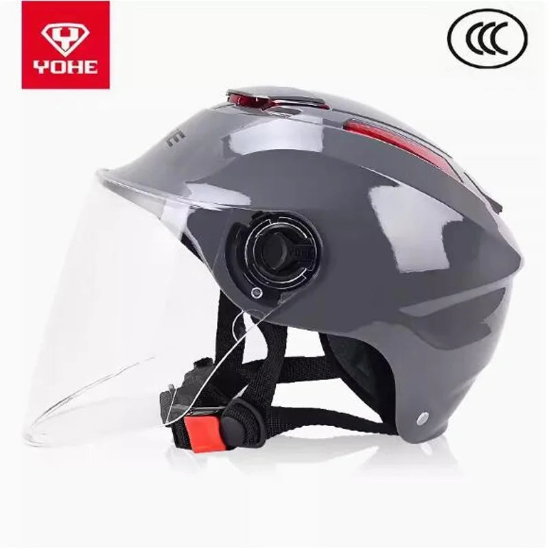 New 3C Certification Summer Half Face Motorcycle Helmet Men's Electric Bicycle