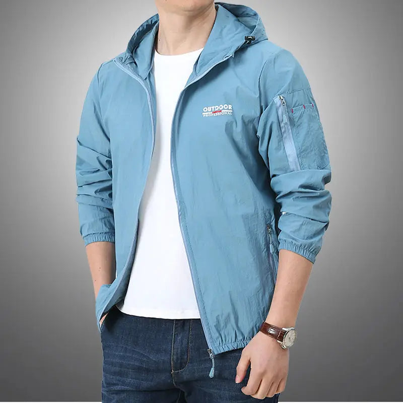 Thin Jacket Men Summer Outdoor Quick Dry Sun-Protective Jacket Men