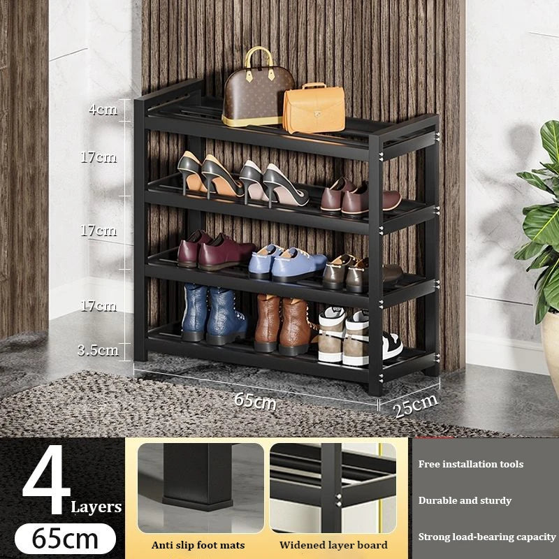 Light Luxury Multi-Layer Shoe Rack Livingroom Entry Hallway Seat Stool Storage