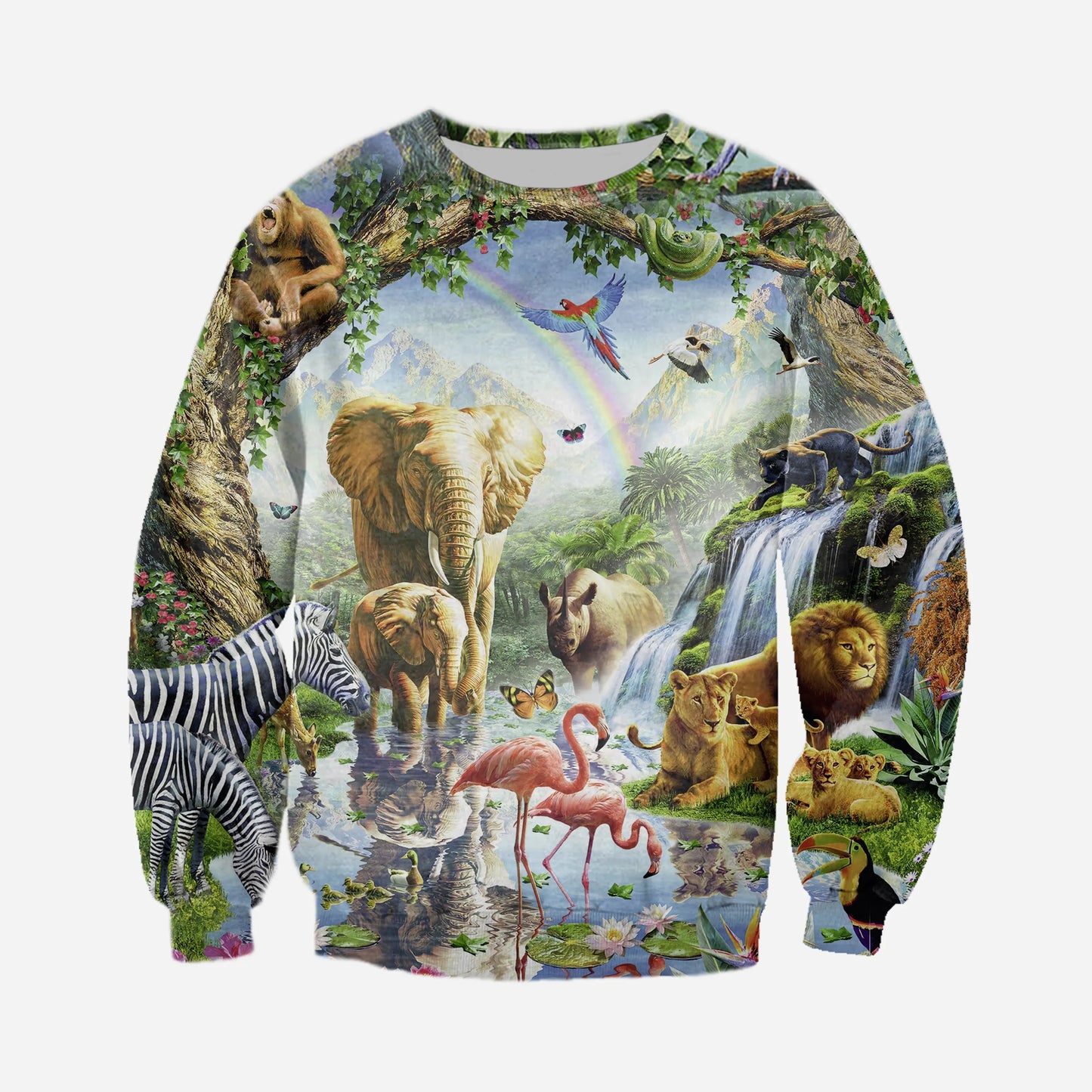 Animal World Lion / Hippo / Elephant 3D Printed Sweatshirt for Men/Women