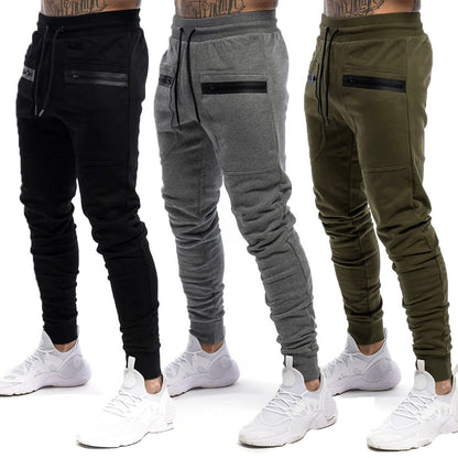 New Design Mens Pants Casual Stock Joggers Pants Knit Fabric Sweatpants High