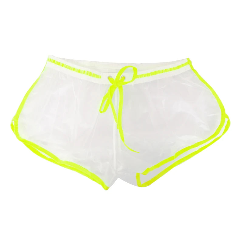 CLEVER-MENMODE Swimwear Men Beach Shorts Transparent Man