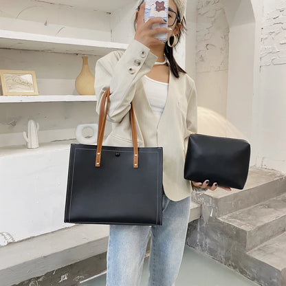 Fashion Ladies Handbags Sets Pu Leather Crossbody Bags for Women Large Capacity