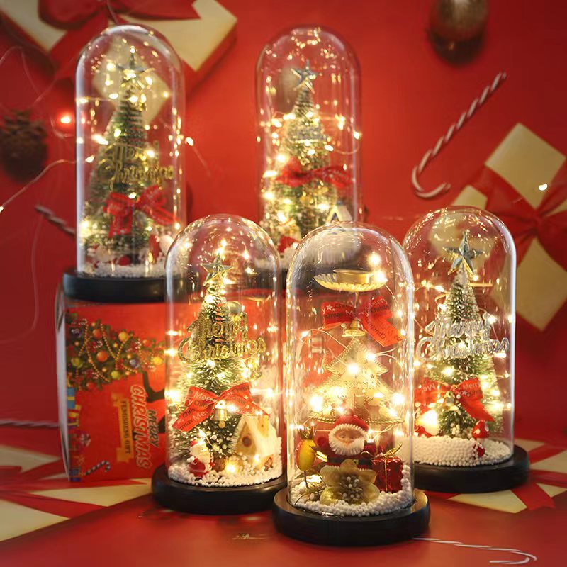 New Christmas Gifts  Mini Artificial Christmas Tree With LED Light Covered