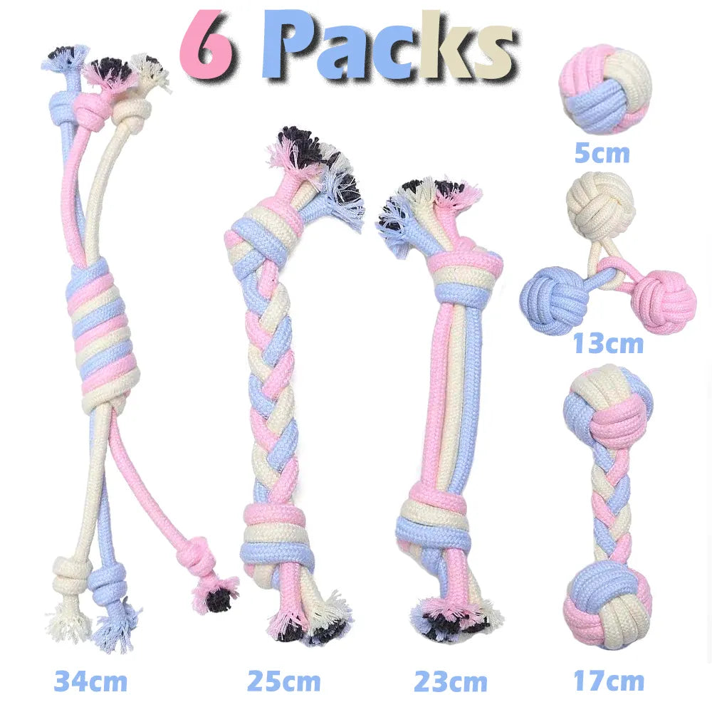 Pet Dog Toys for Large Small Dogs Toy Interactive Cotton Rope