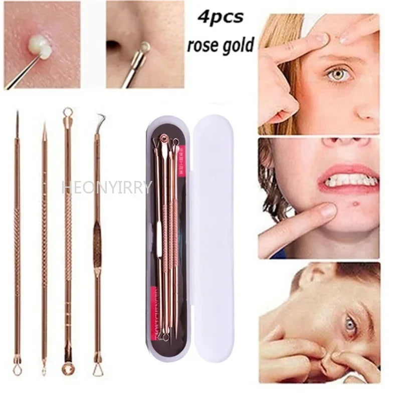 4PCS Acne Blackhead Pimple Blemish Remover Skin Care Women Beauty