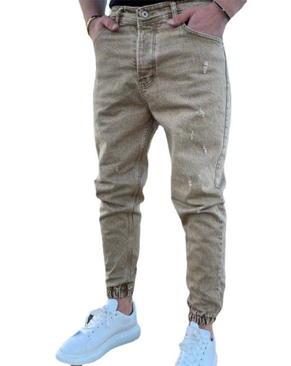 Fashion Streetwear Men Jeans Big Pocket Denim Cargo Pants Hip Hop Jeans Men