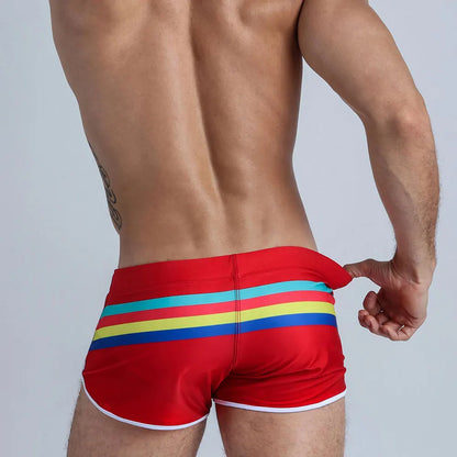 UXH New Hot Sexy Mens Swimsuit  Swimwear Male Sexy Swimming Wear Bathing Trunks