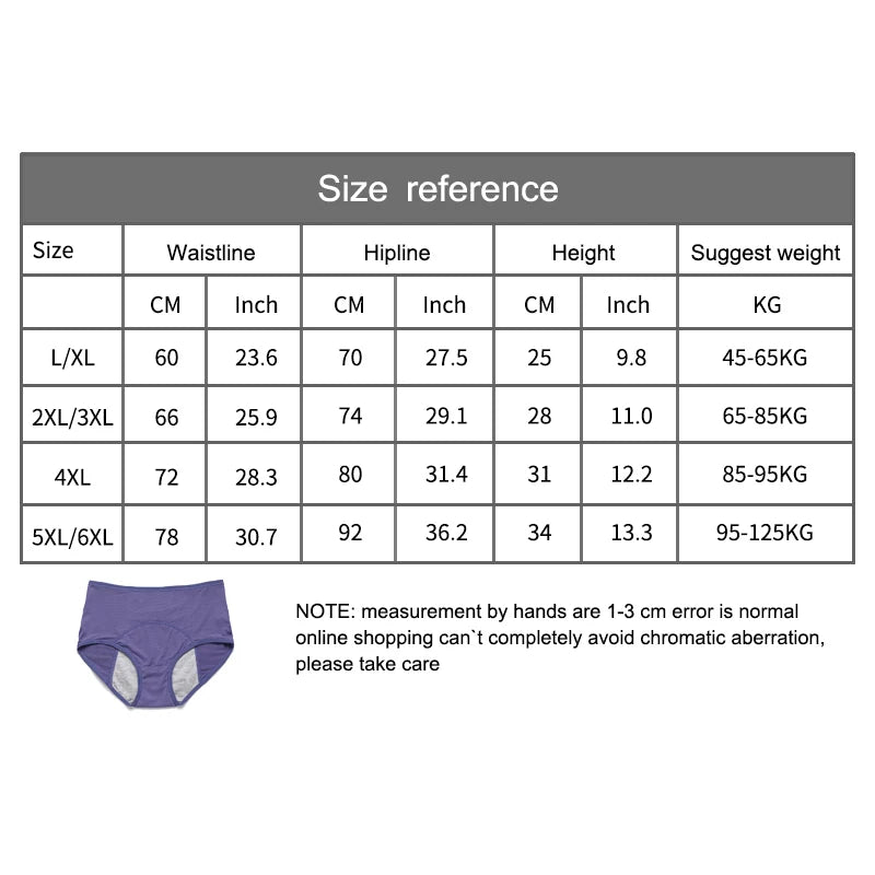 3pcs/Set Leak Proof Menstrual Panties Women Period Underwear Sexy Pants