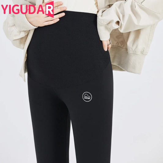 High Waist Pregnancy Leggings Skinny Maternity Clothes for Pregnant Women Belly