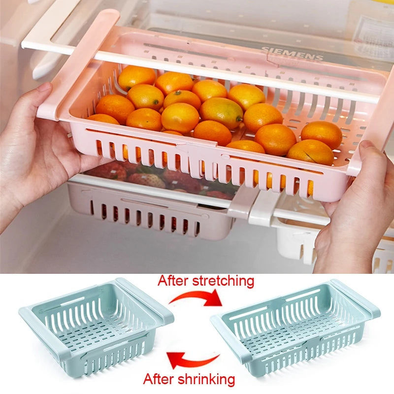 1PC Fridge Organizer Storage Box Refrigerator Drawer Plastic Storage Container