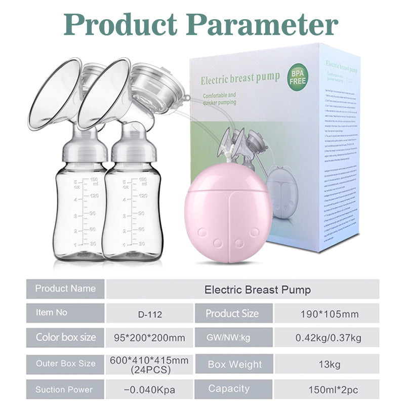 Food Grade Silicone PainFree Strong Suction Power Breast Pump Portable USB