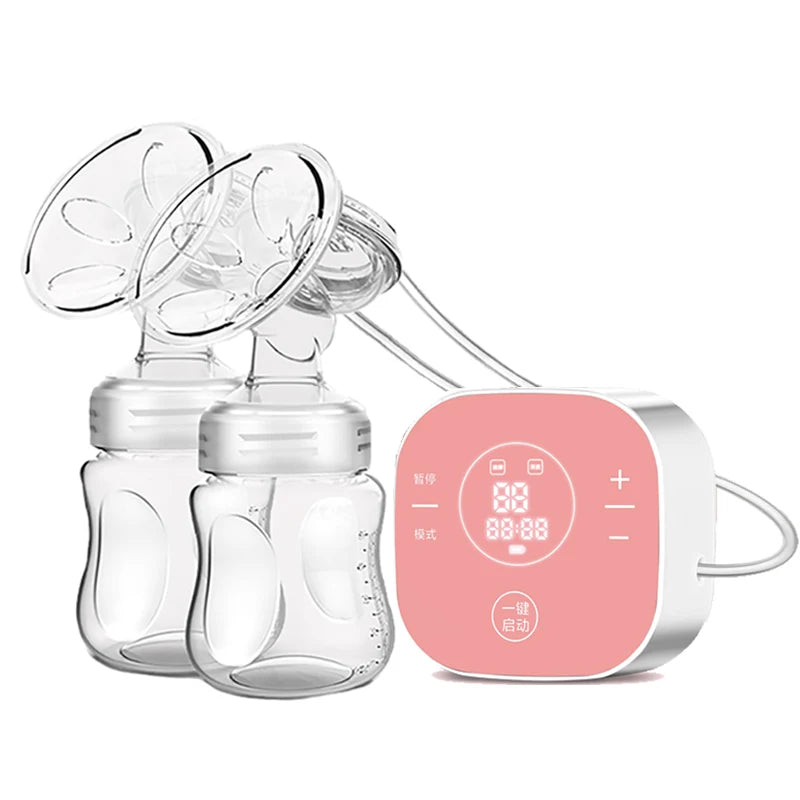 Electric Double Breast Pumps Breastfeeding Painless Portable Strong Suction