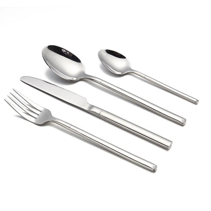 Kitchen Tableware Sets Stainless Steel 4 Pcs Silverware Cutlery Set Dinnerware