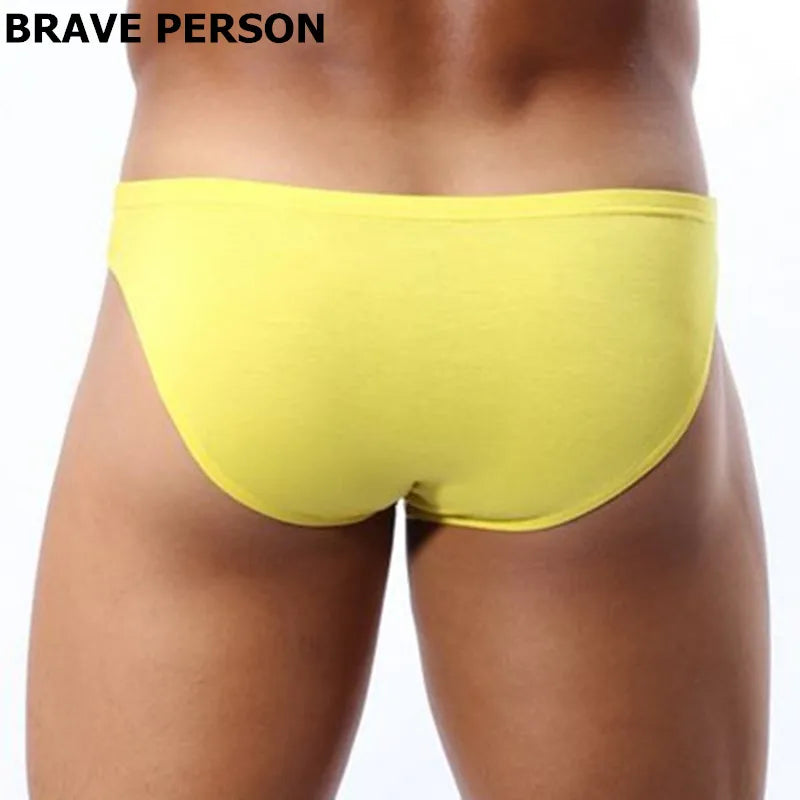 BRAVE PERSON Mens Sexy Modal Underwear Briefs Men Low Rise U Convex Pouch Brief