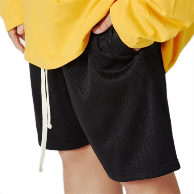 Summer Shorts Men Fashion Boardshorts Mesh Breathable Male Casual Shorts