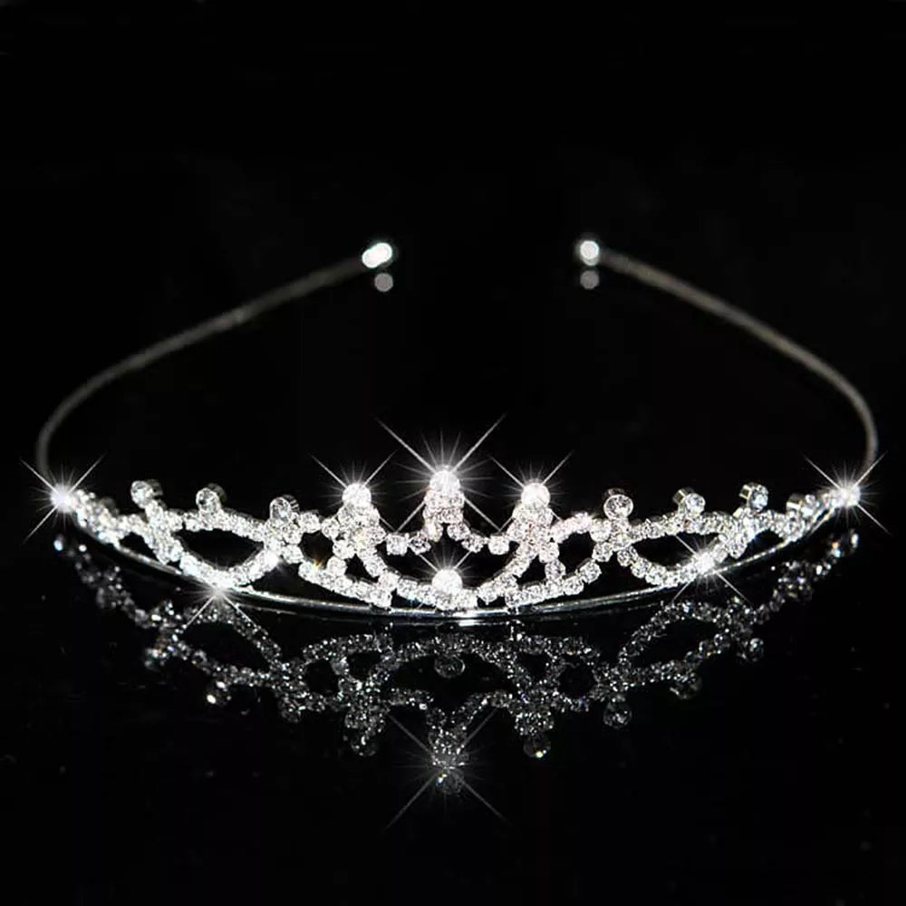 AINAMEISI Princess Crystal Tiaras and Crowns Headband Kid Girls Love Bridal