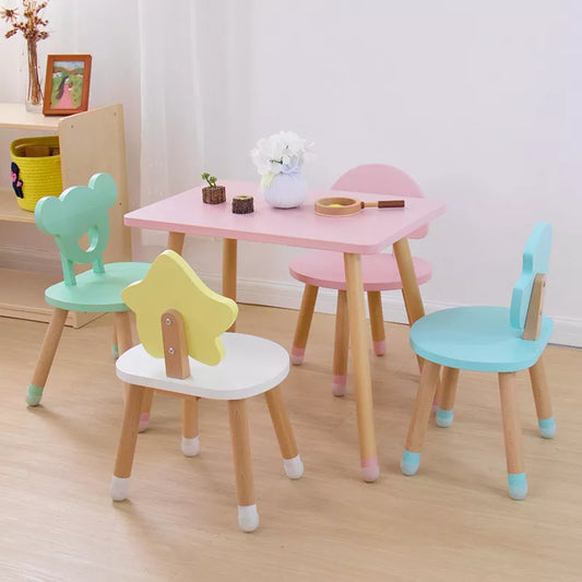 Modern Wooden Kids Chair Nursery Room Children's Furniture Playroom Preschool