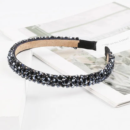 Girls Shiny Luxury Rhinestone Hair Band Diamond Hair Hoop Hair Accessories