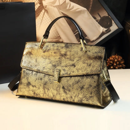 Snake Print Leather Women Bags Luxury Fashion Ladies Handbags Shoulder Crossbody