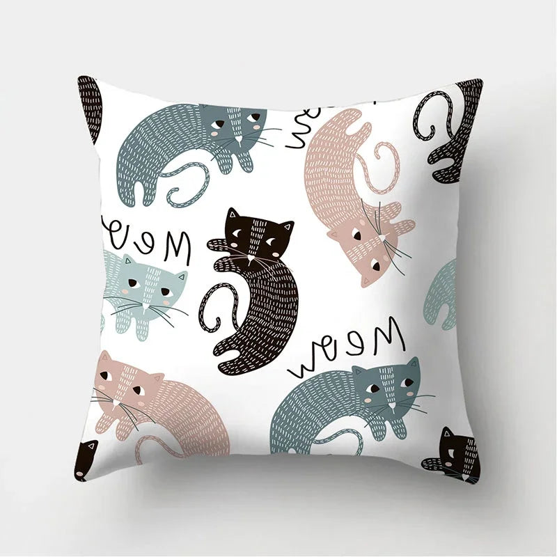 Dinosaur Alpaca Owl Panda Decorative Cushions Pillowcase Polyester Cushion Cover