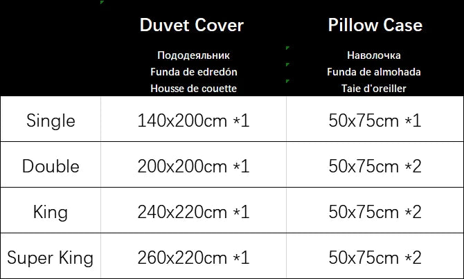 Home Textile Bedding Set King Queen Single Double Duvet Cove