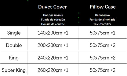 Home Textile Bedding Set King Queen Single Double Duvet Cove