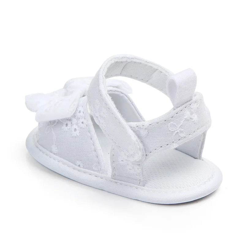 Newborn Baby Girl Shoes Summer Bowknot Cute Shoes Toddler Casual Crib Sandals